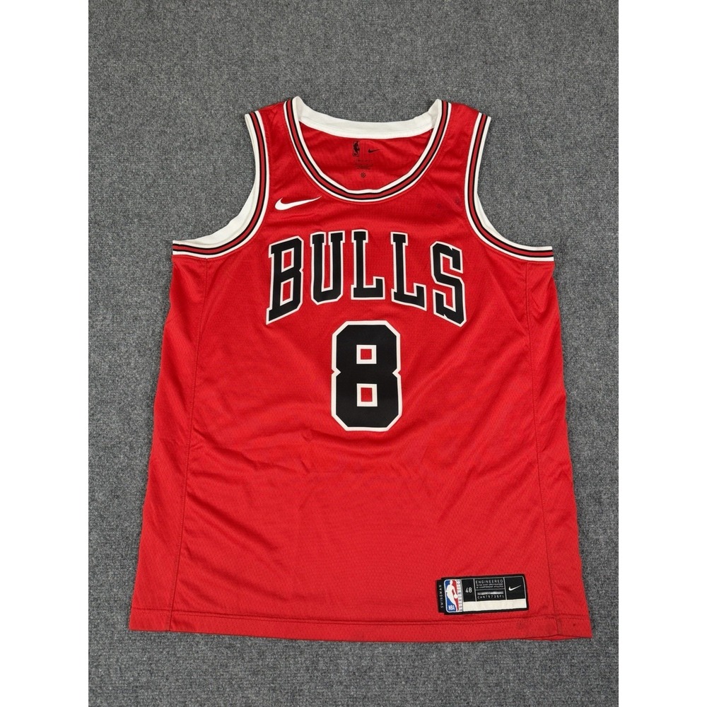 Nike NBA Chicago Bulls Zach LaVine #8 Swingman Jersey Red Mens Large 48